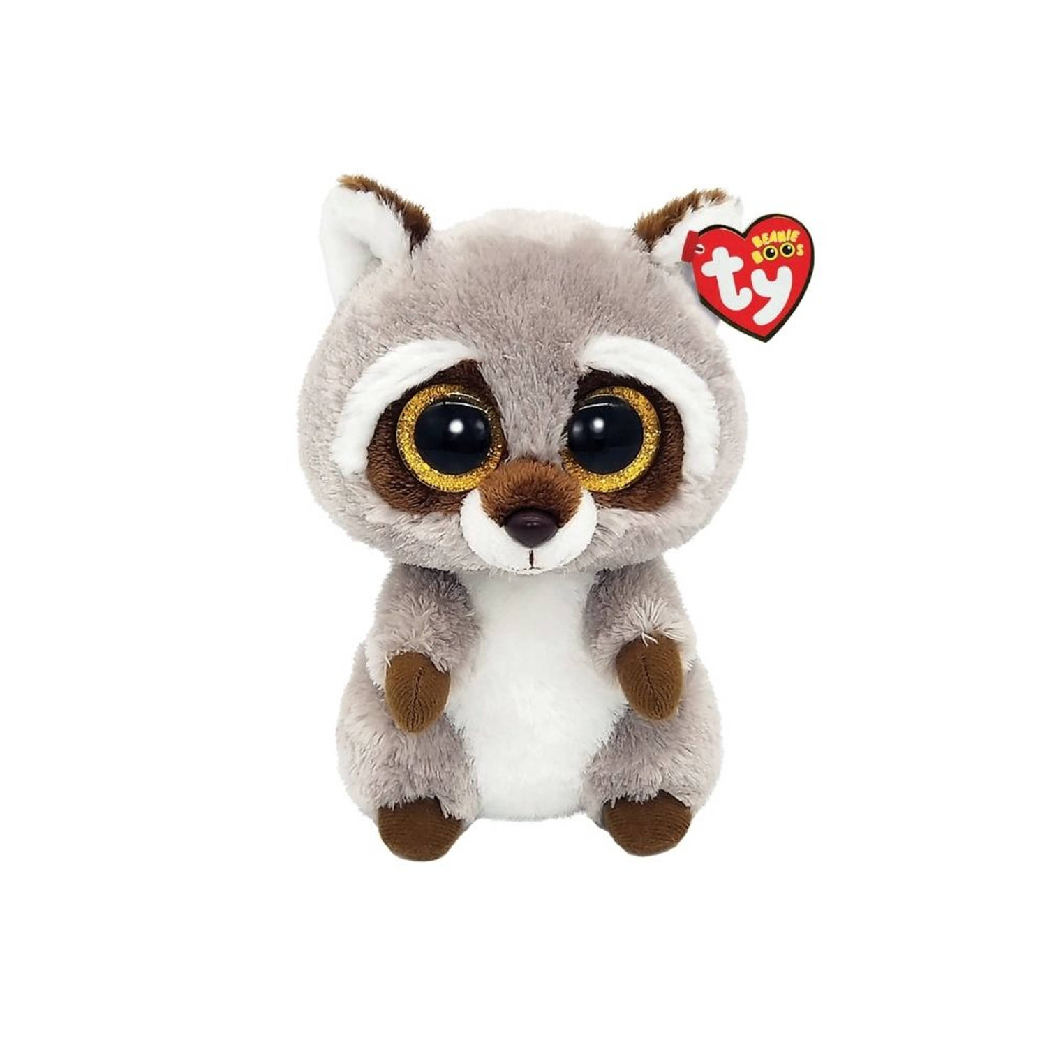 ty Beanie Boo&apos;s Racoon 15cm - Gris