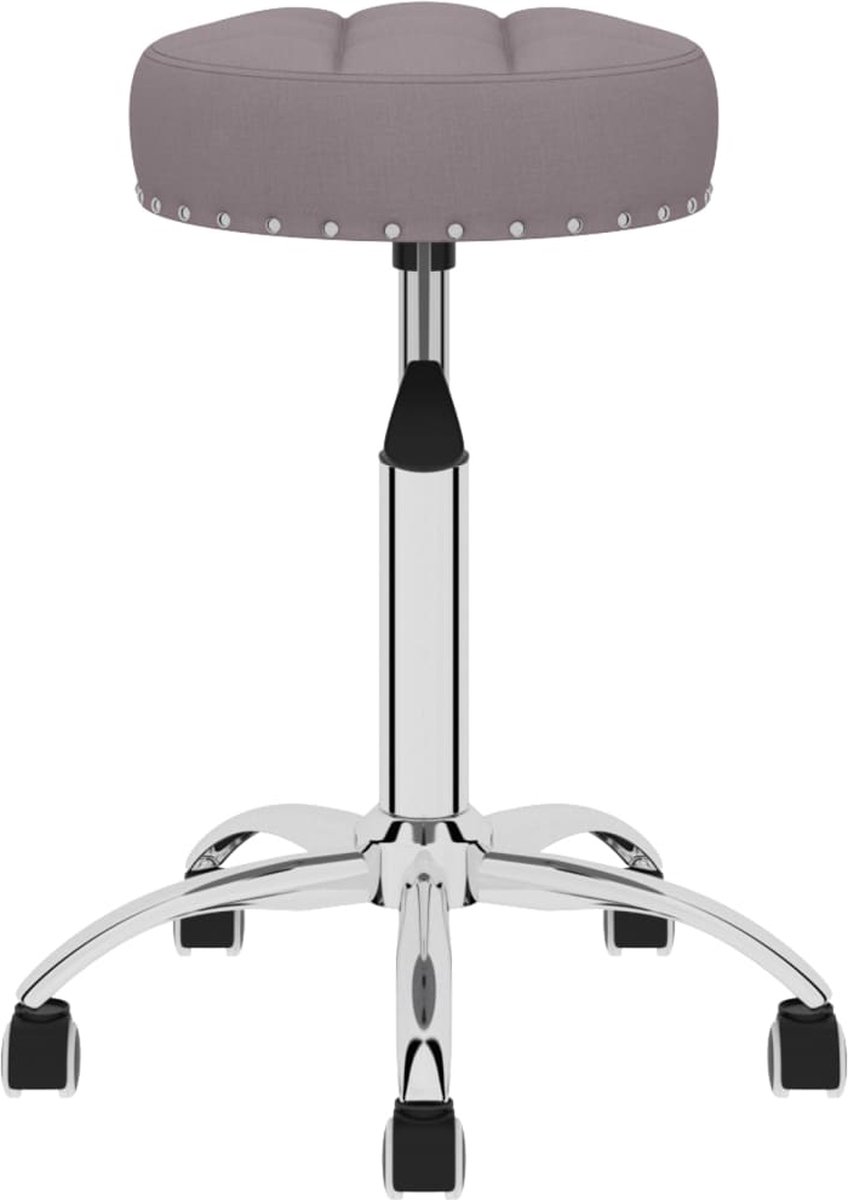 Vidaxl Eetkamerstoelen 2 St Draaibaar Stof Taupe