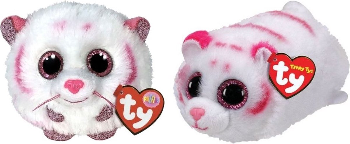 ty - Knuffel - Teeny Puffies - Tabor Tiger & Tabor Tiger