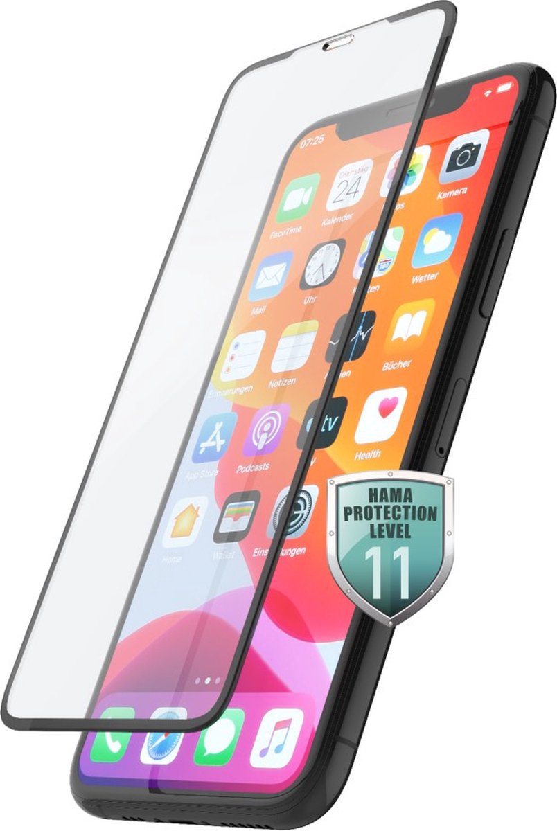 Hama 3d-full-screen-beschermglas Voor Apple Iphone 11 Pro Max Zwart