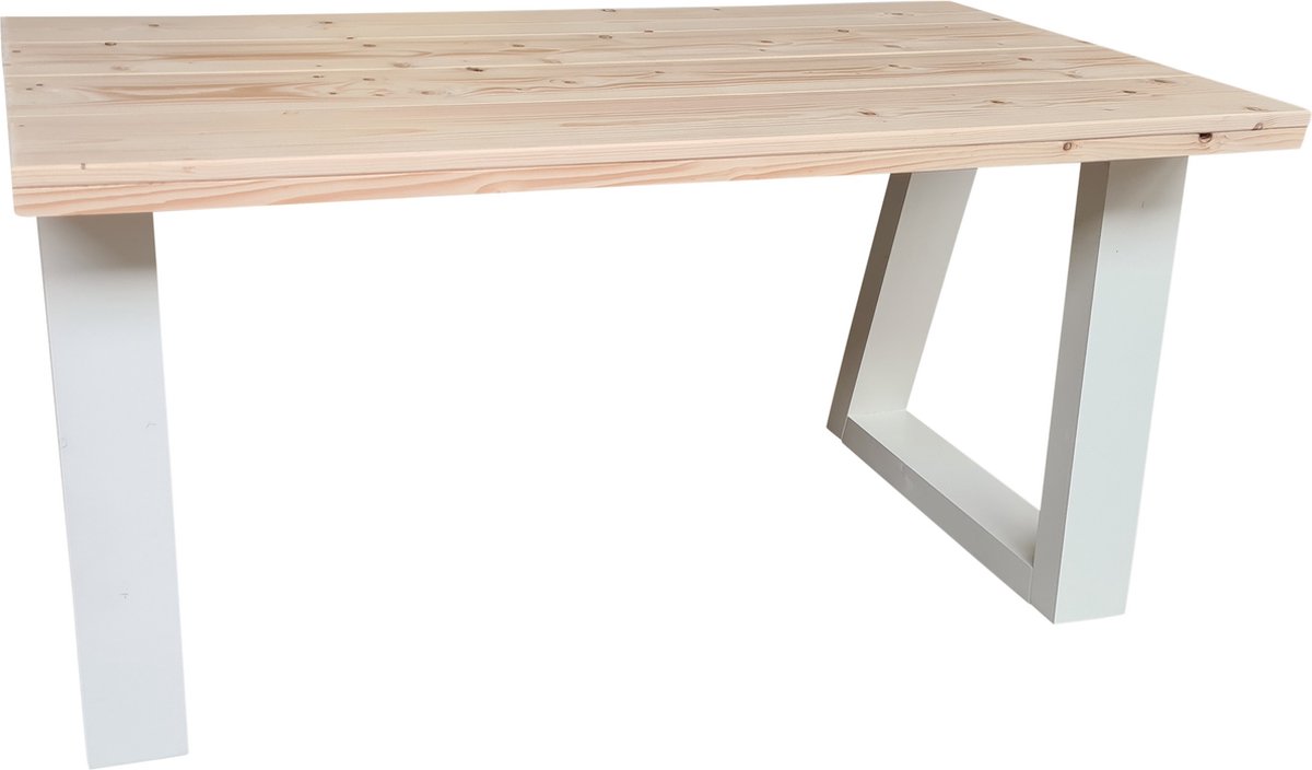 Wood4you Bureau Vancouver Vurenhout 190lx76dx75h Wit