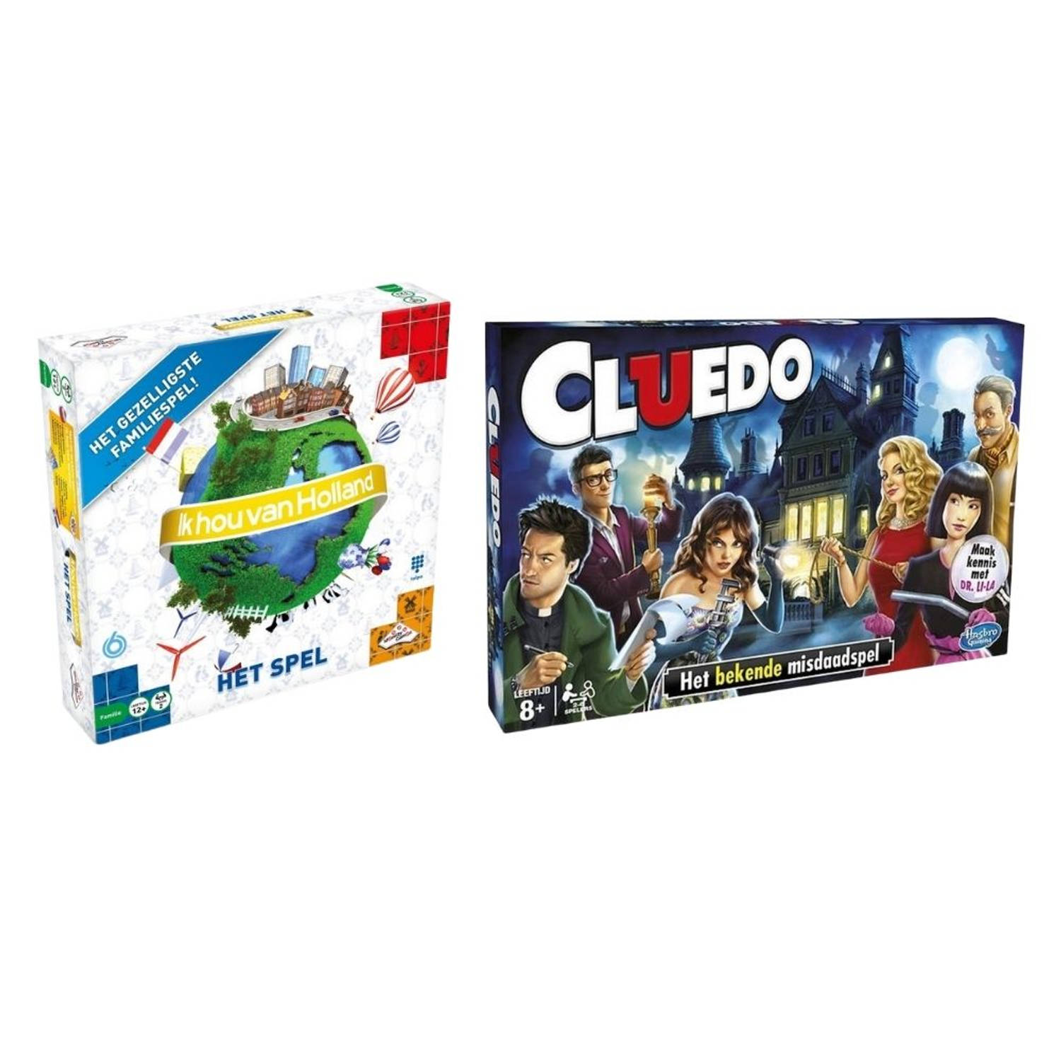 Hasbro Spellenbundel - 2 Stuks - Ik Hou Van Holland & Cluedo