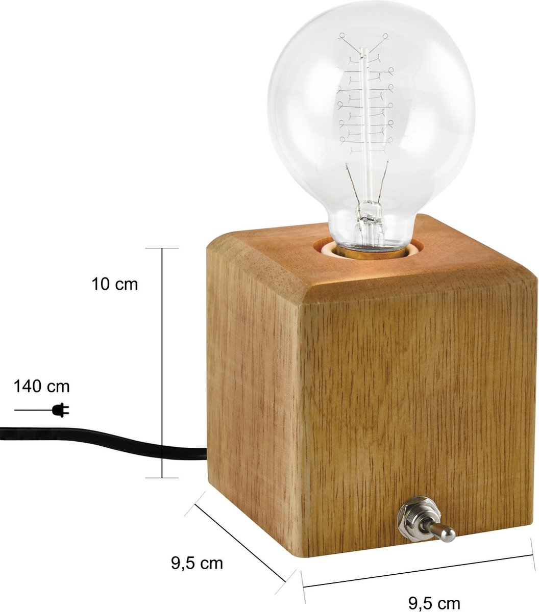 Quvio Tafellamp Hout - Quv5164l-wood - Bruin