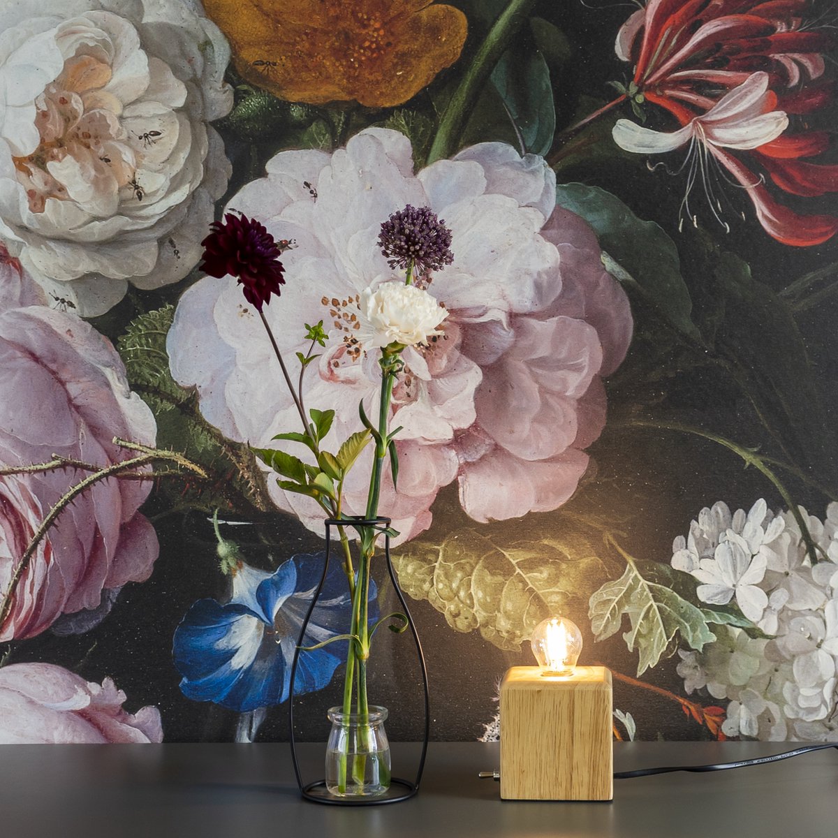 Quvio Tafellamp Hout - Quv5164l-wood - Bruin