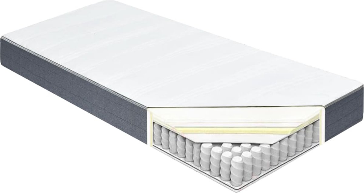 Vidaxl Boxspringmatras 200x80x20 Cm - Wit