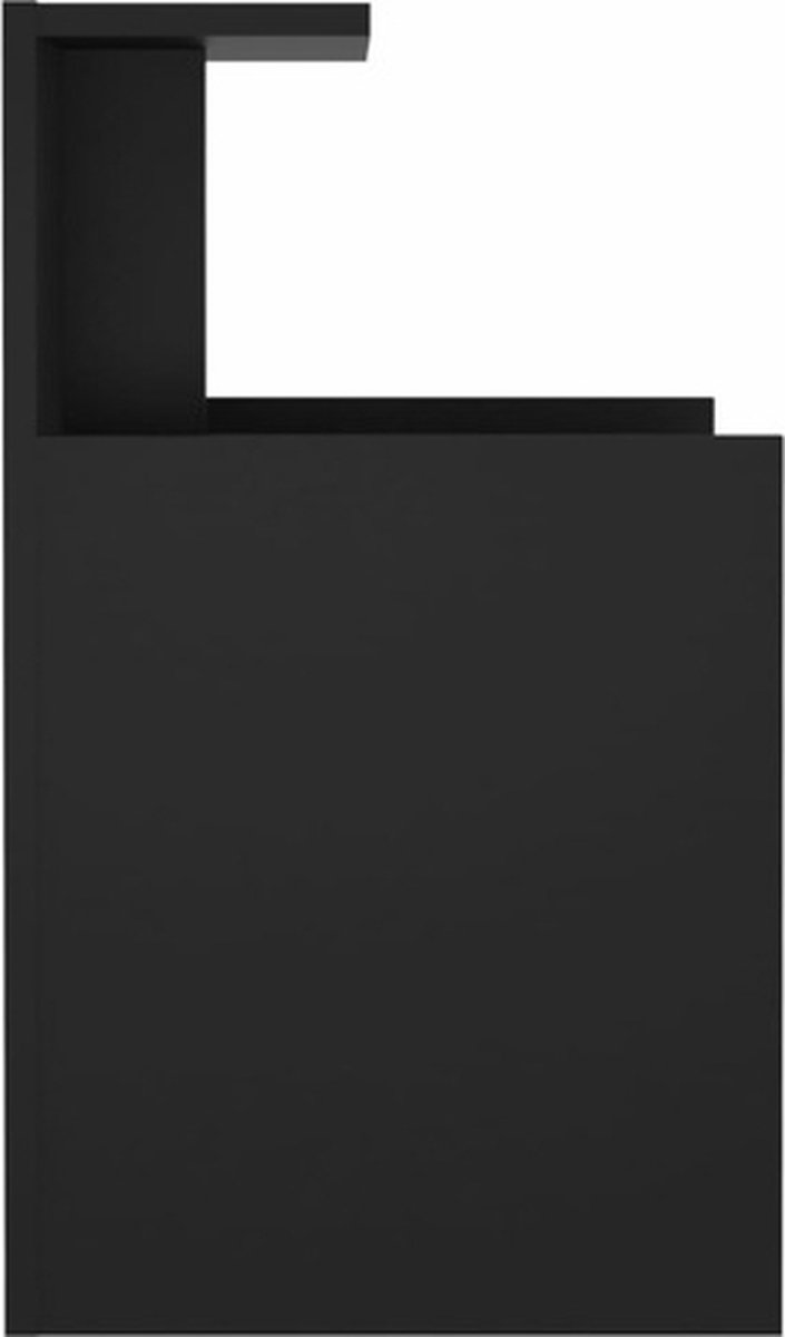 Vidaxl Nachtkastjes 2 St 40x35x60 Cm Spaanplaat - Zwart