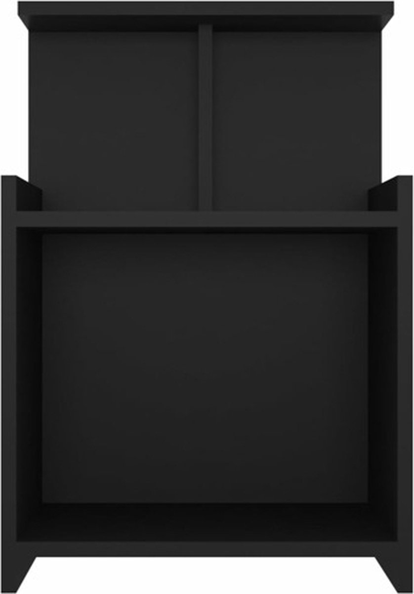 Vidaxl Nachtkastjes 2 St 40x35x60 Cm Spaanplaat - Zwart