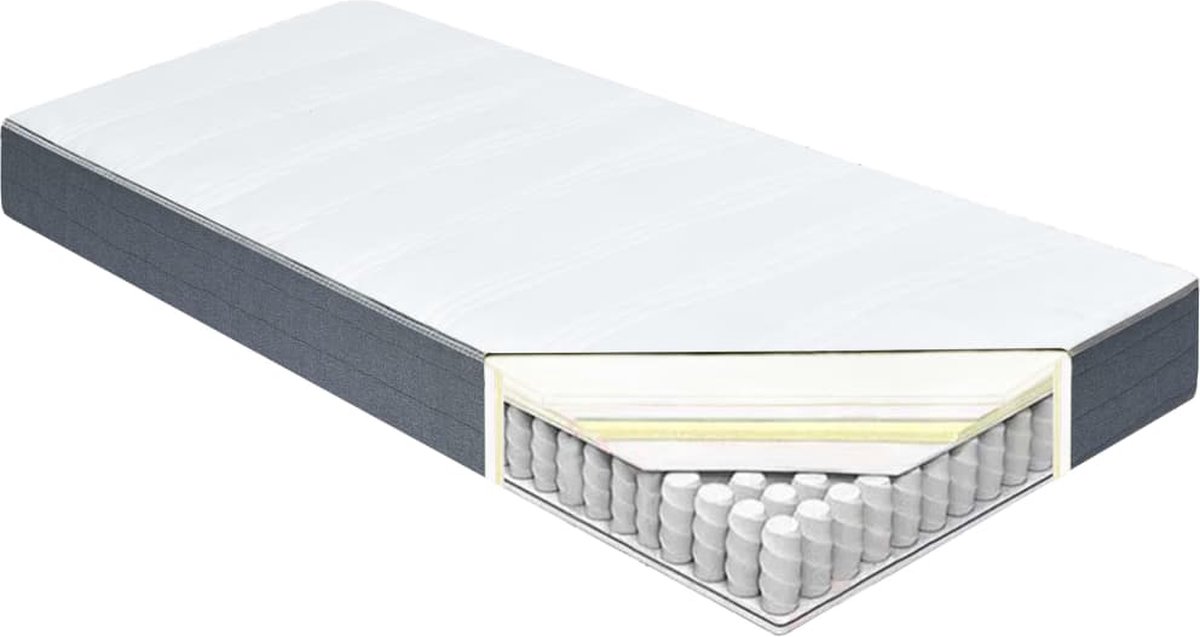 Vidaxl Boxspringmatras 200x100x20 Cm - Wit