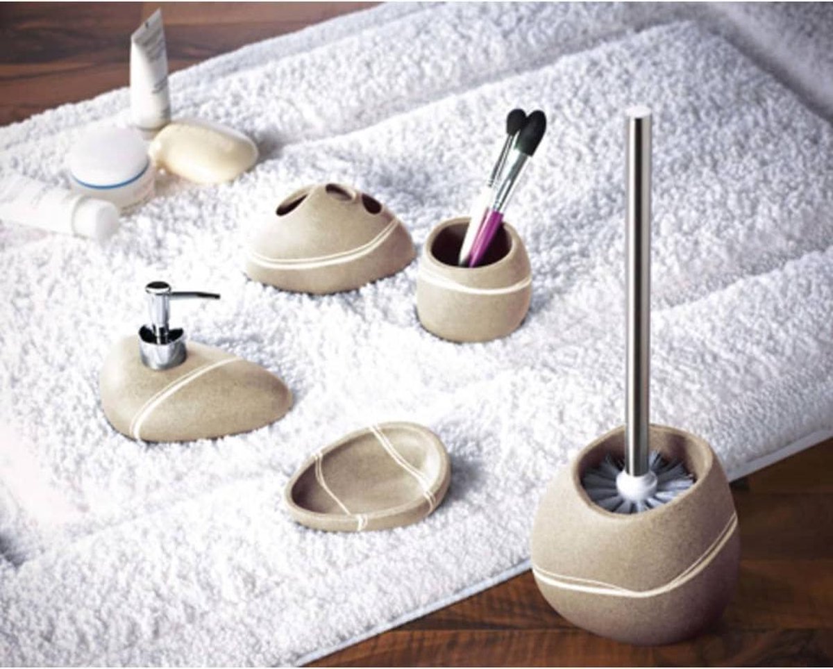 Ridder Tandenborstelhouder Little Rock Zandkleurig - Beige