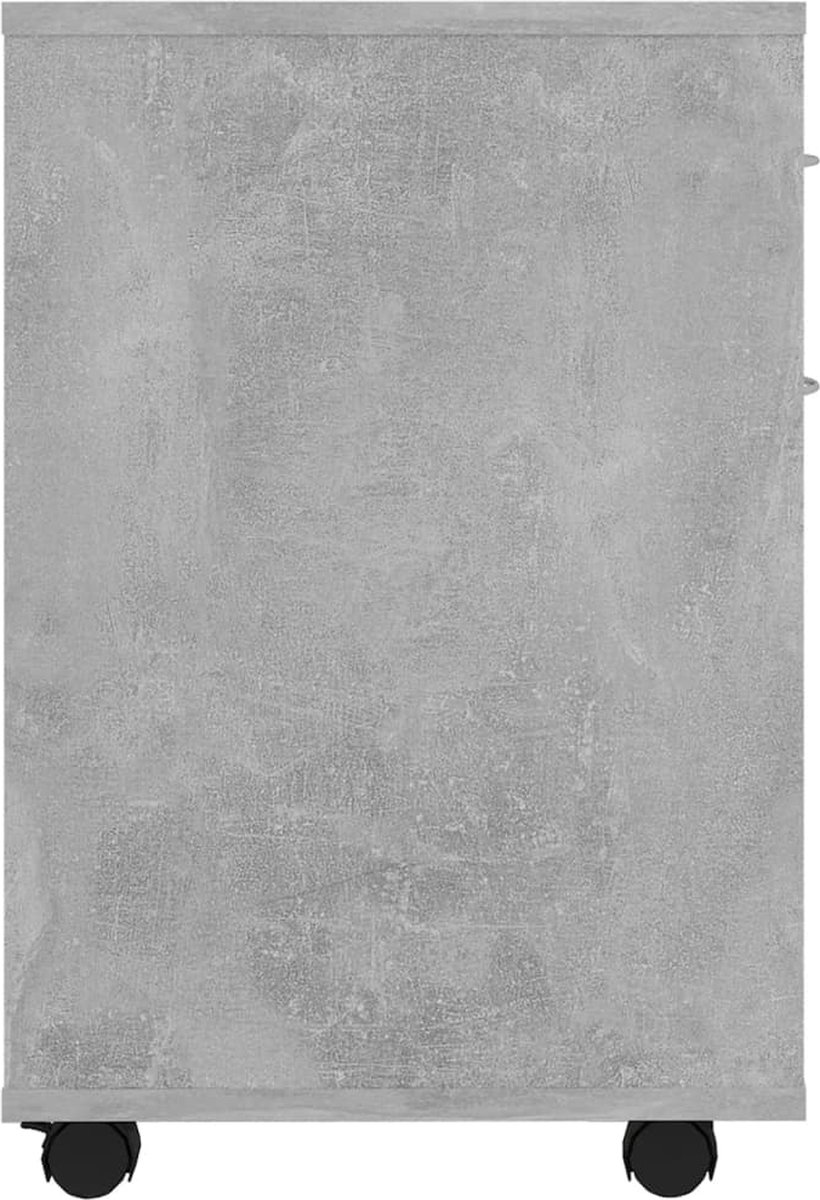 Vidaxl Kast Verrijdbaar 45x38x54 Cm Spaanplaat Beton - Grijs