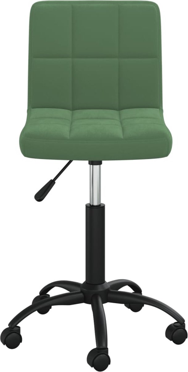 Vidaxl Eetkamerstoelen Draaibaar 4 St Fluweel Donker - Groen