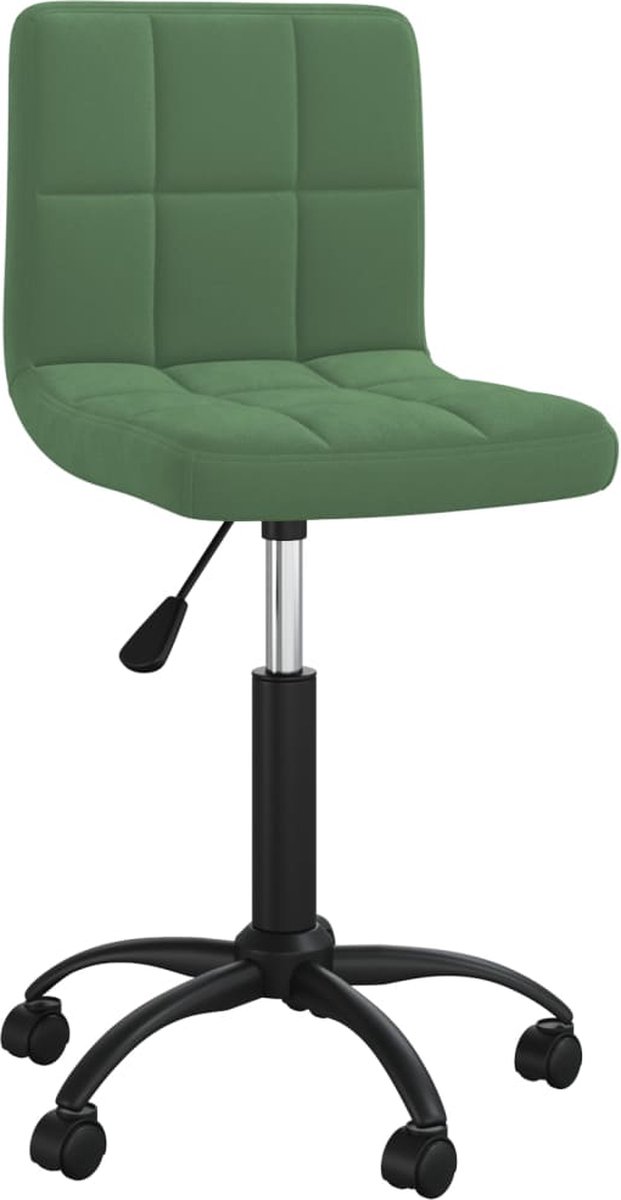 Vidaxl Eetkamerstoelen Draaibaar 4 St Fluweel Donker - Groen
