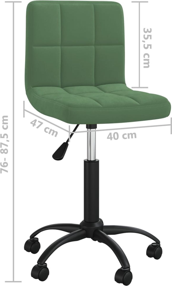 Vidaxl Eetkamerstoelen Draaibaar 4 St Fluweel Donker - Groen