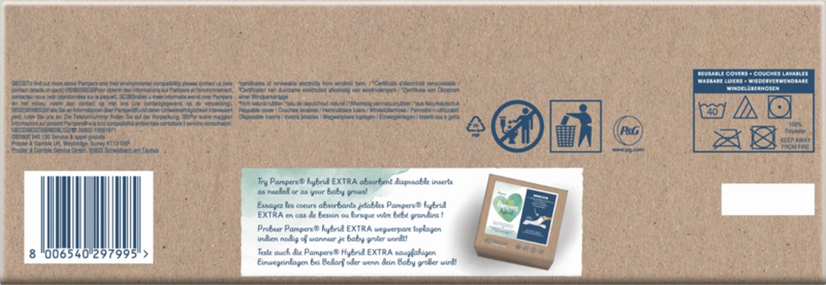 Pampers Hybride Wasbare Luierset Voor Baby's X15