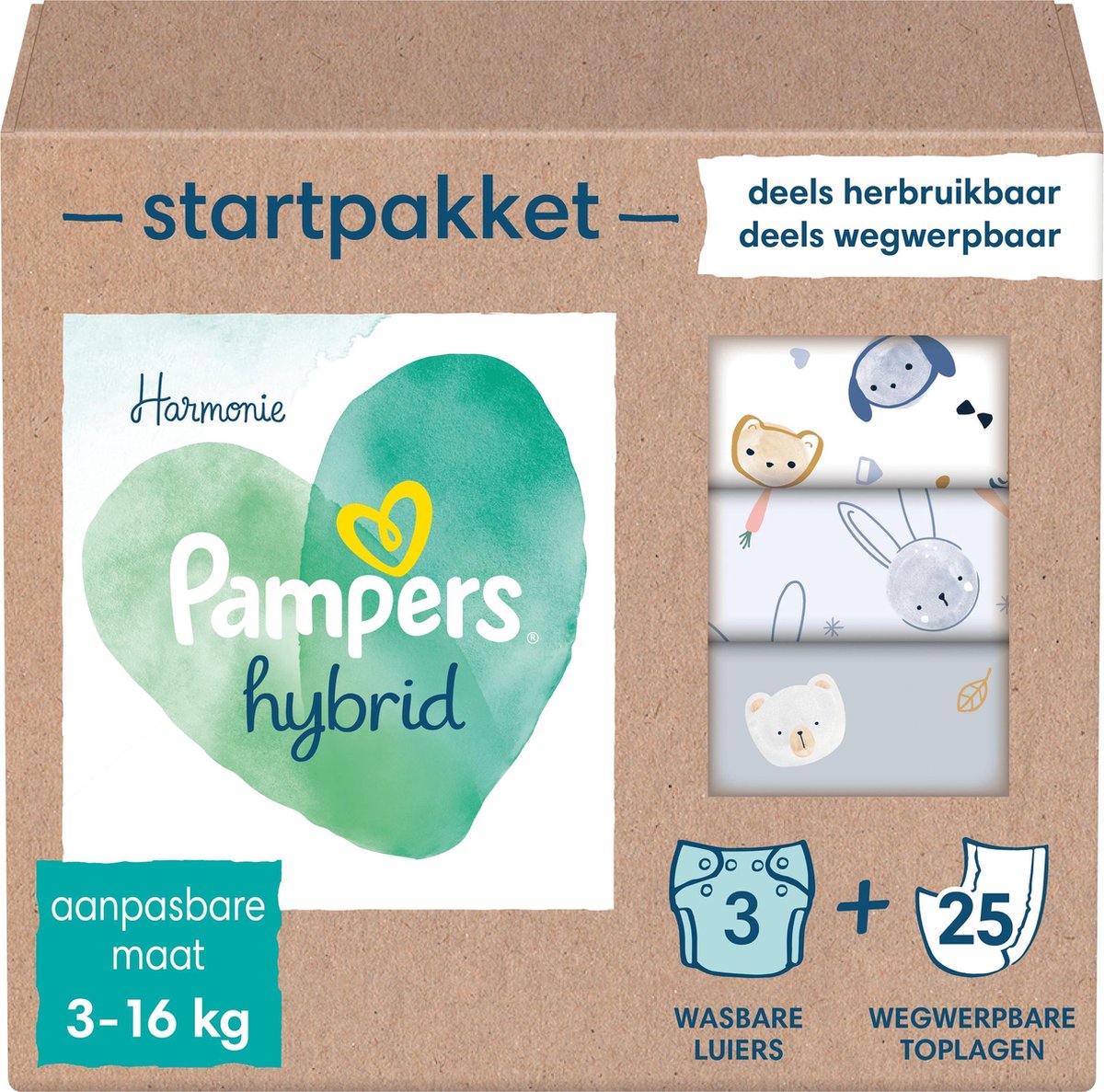 Pampers Hybride Wasbare Luierset Voor Baby&apos;s X15