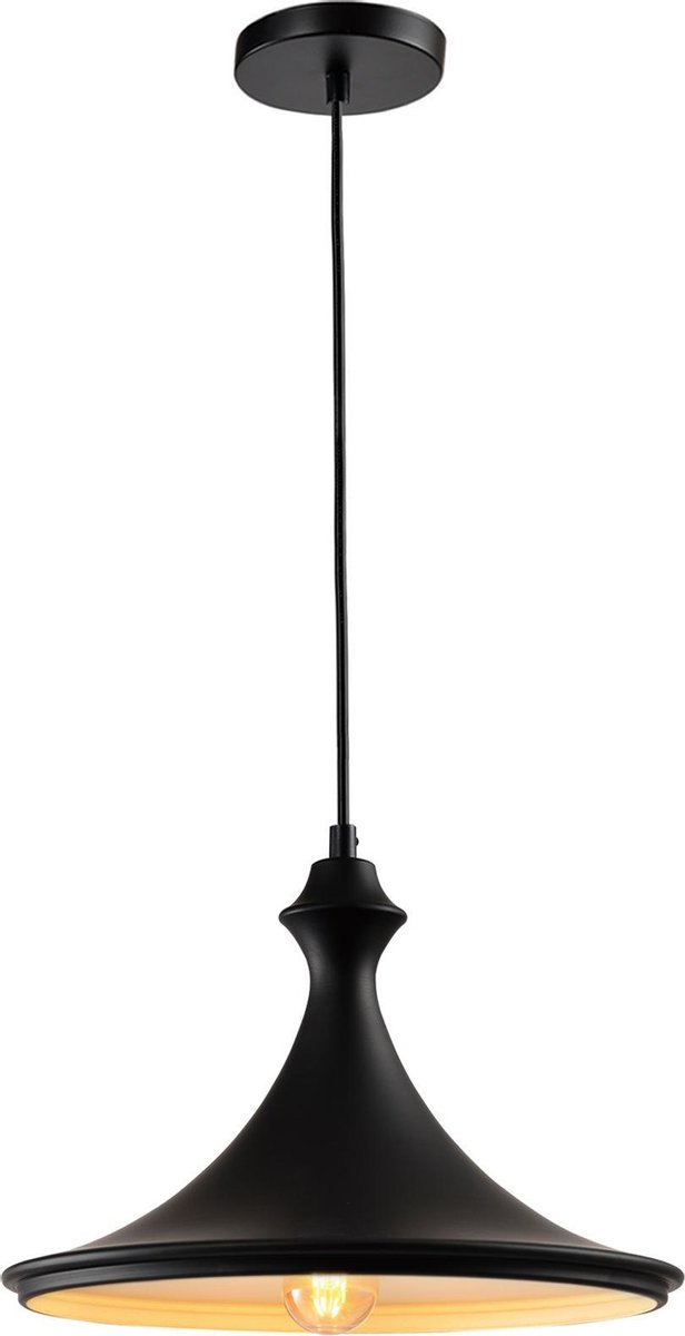 Quvio Hanglamp Rond - Quv5105l-black - Zwart
