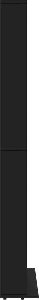 Vidaxl Cd-kast 102x23x177,5 Cm Spaanplaat - Zwart
