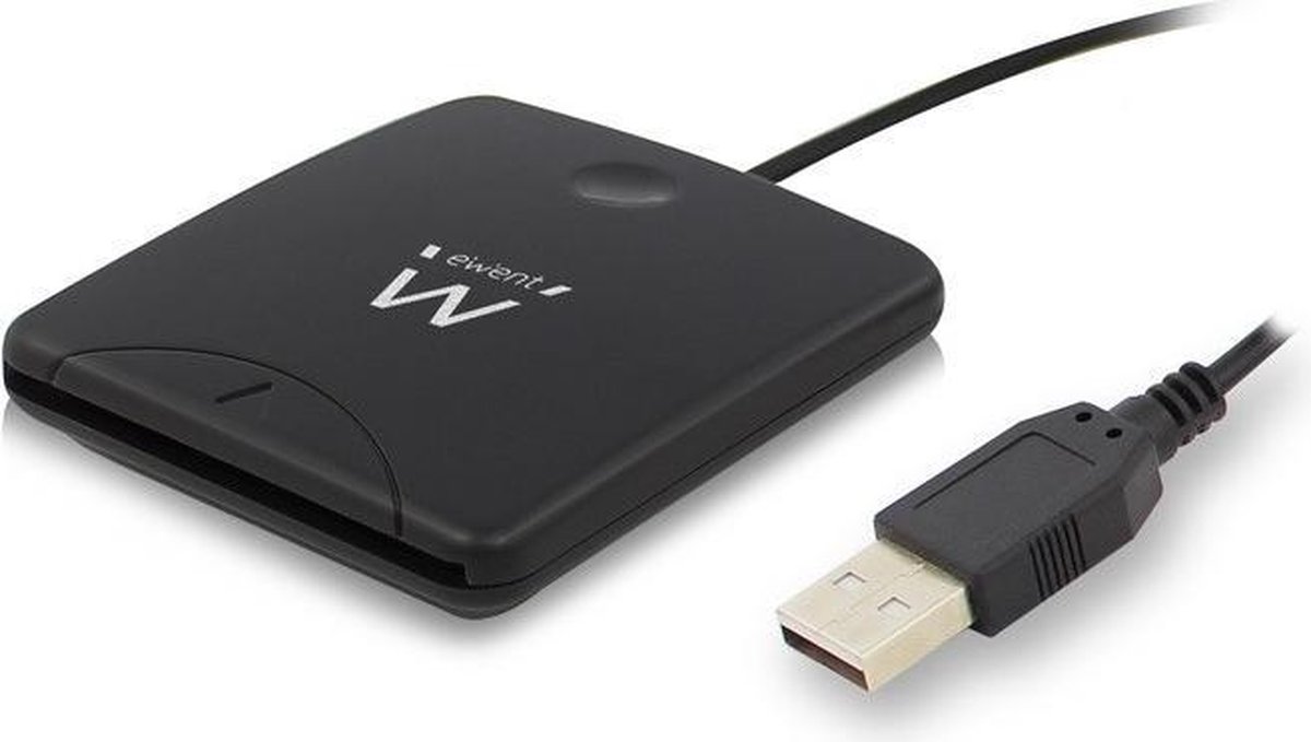 Ewent Externe USB 2.0 Smartcard eID Kaartlezer - Zwart