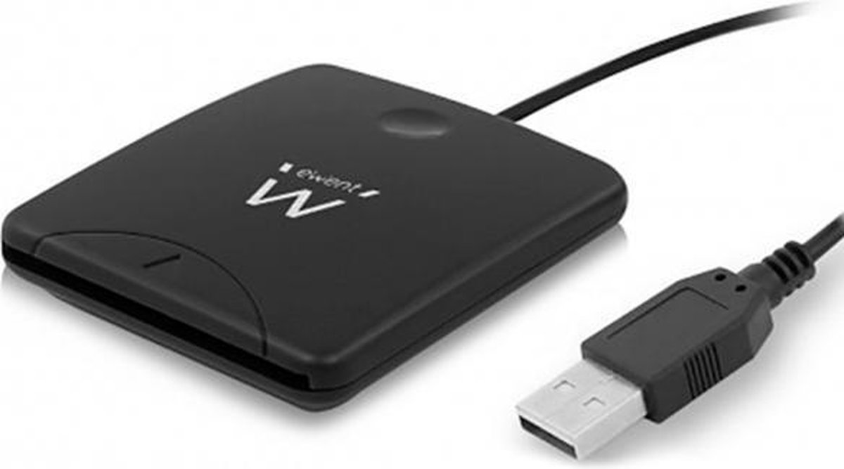 Ewent Externe USB 2.0 Smartcard eID Kaartlezer - Zwart