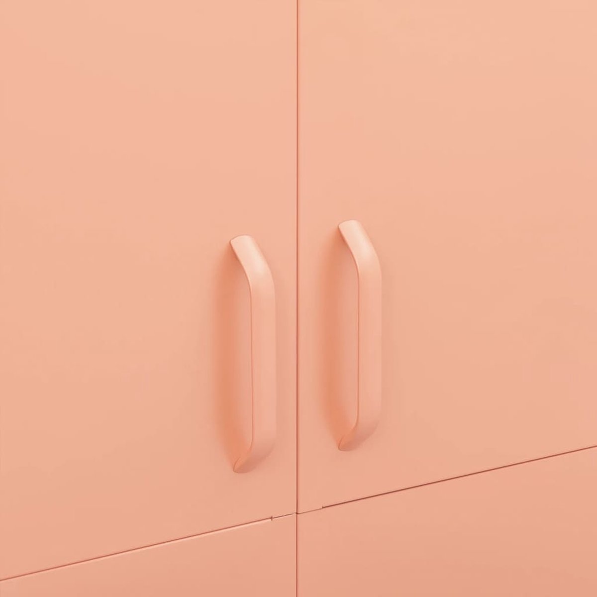 Vidaxl Kledingkast 90x50x180 Cm Staal - Roze