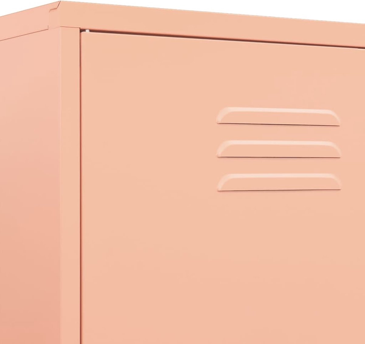 Vidaxl Kledingkast 90x50x180 Cm Staal - Roze