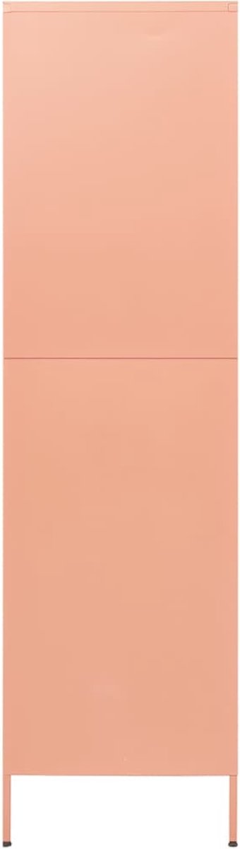 Vidaxl Kledingkast 90x50x180 Cm Staal - Roze