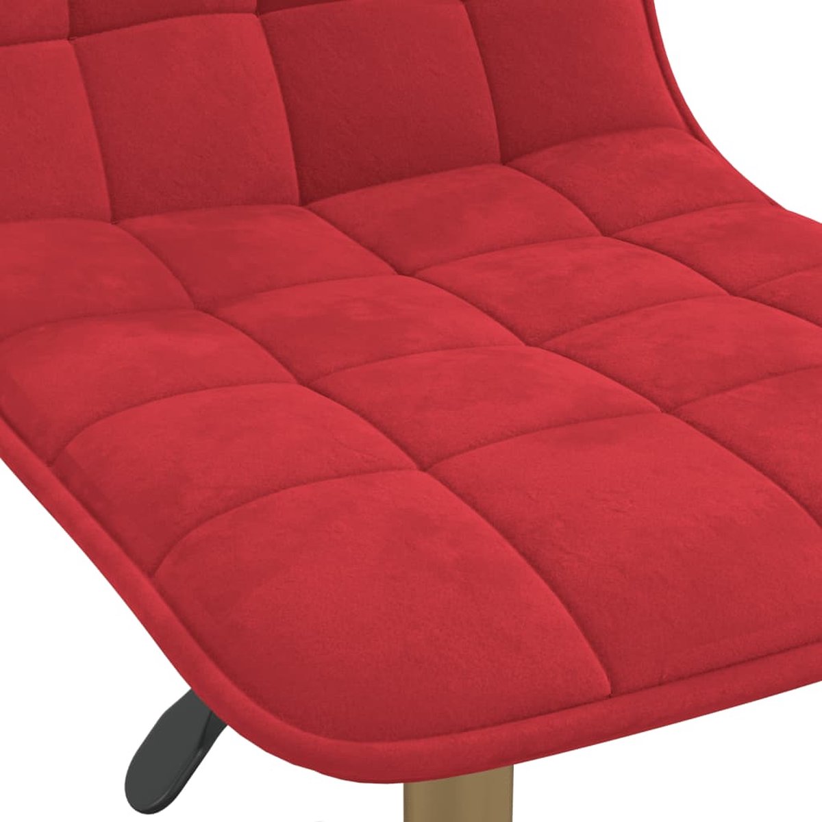 Vidaxl Eetkamerstoelen Draaibaar 2 St Fluweel Wijn - Rood