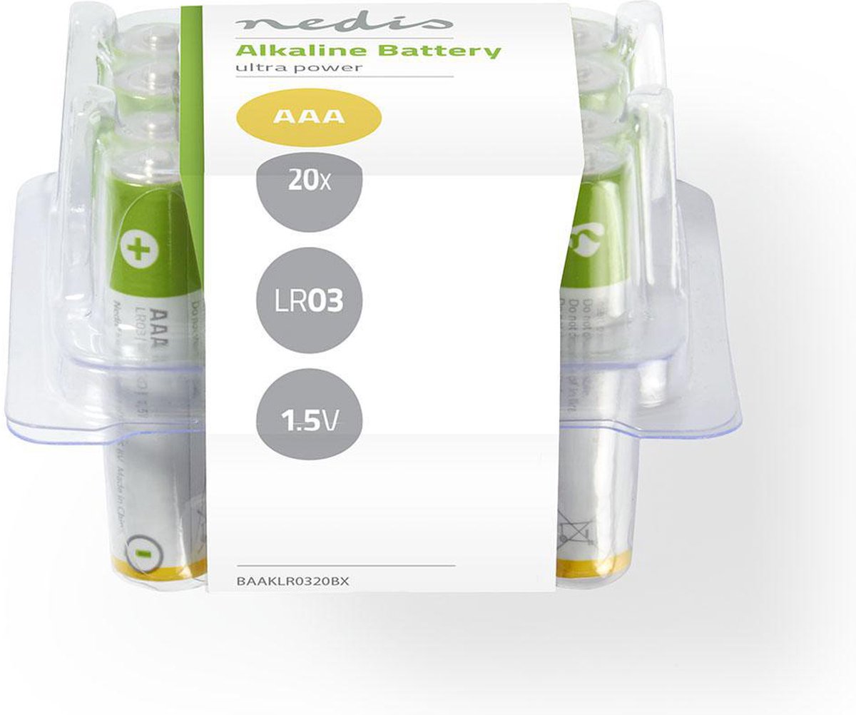 Nedis Alkaline-batterij Aaa - Baaklr0320bx - Groen