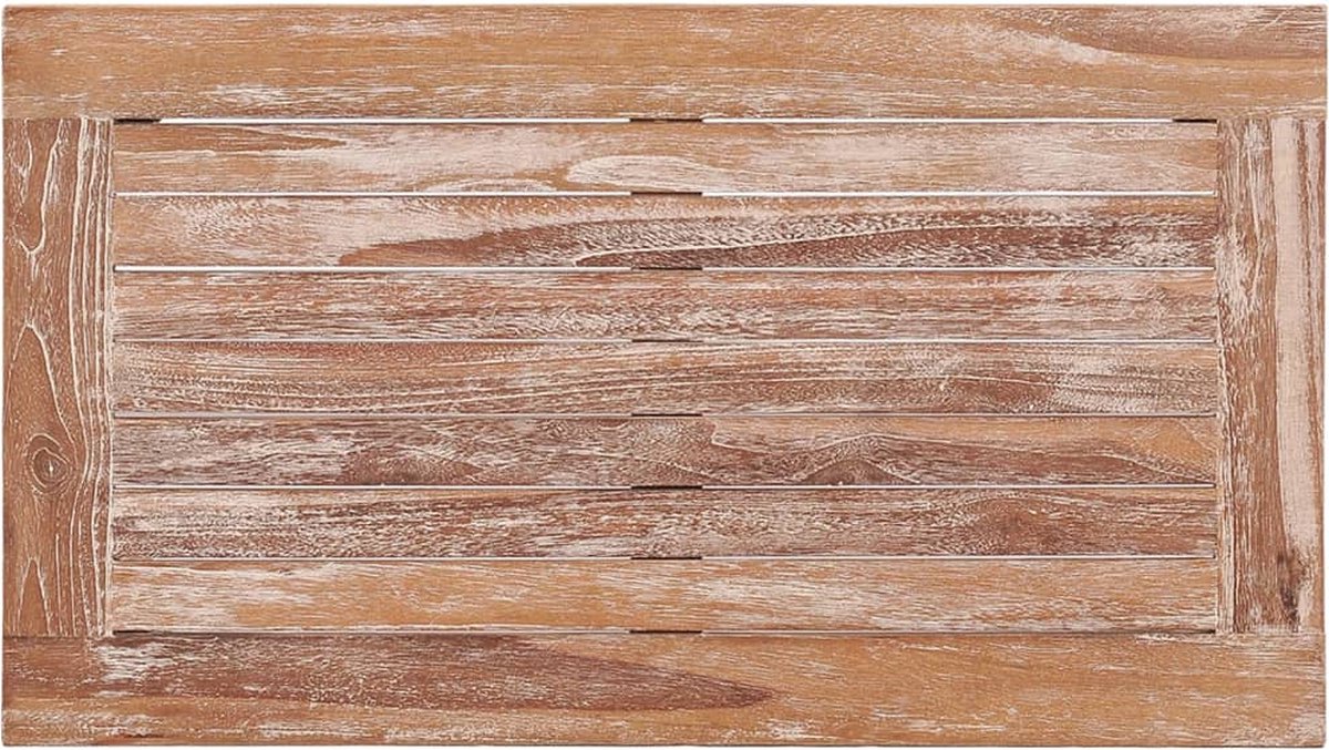 Vidaxl Salontafel Batavia 90x50x45 Cm Massief Teakhout Whitewash - Bruin