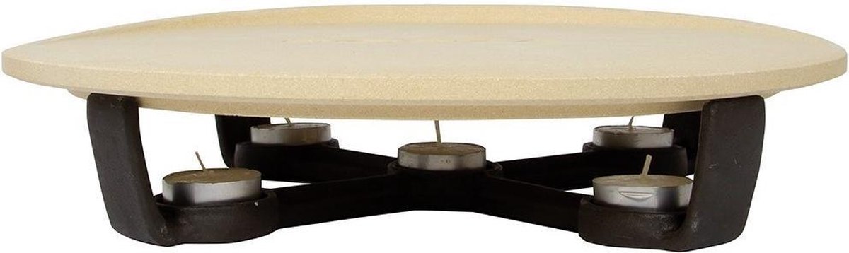 Boska Pizza Party Hot Stone - Pizzasteen Met Onderstel - Houdt Pizza Warm - Knapperige Pizzabodems