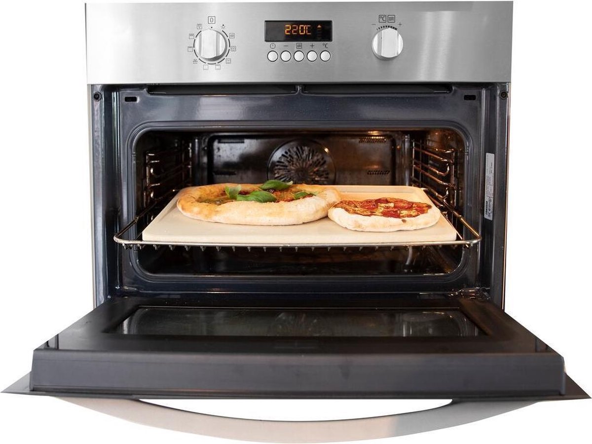 Boska Pizzasteen Deluxe Rechthoek - Voor De Oven - Steenovenkwaliteit Pizza's - Luxe Opstaande Rand