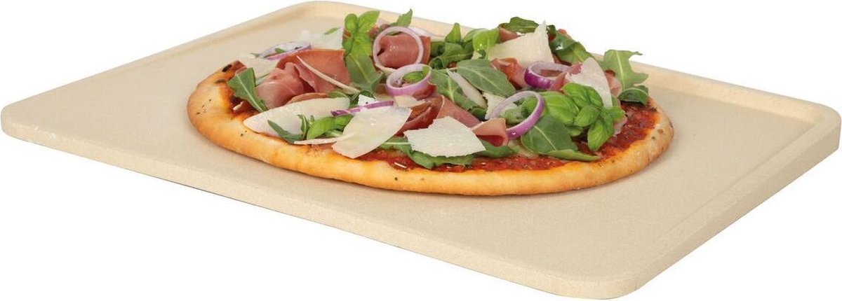 Boska Pizzasteen Deluxe Rechthoek - Voor De Oven - Steenovenkwaliteit Pizza's - Luxe Opstaande Rand