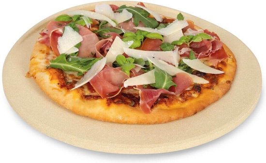Boska Pizzasteen Deluxe - Voor Oven & Bbq - Steenovenkwaliteit Pizza's - Opstaande Rand - ? 29.5 Cm