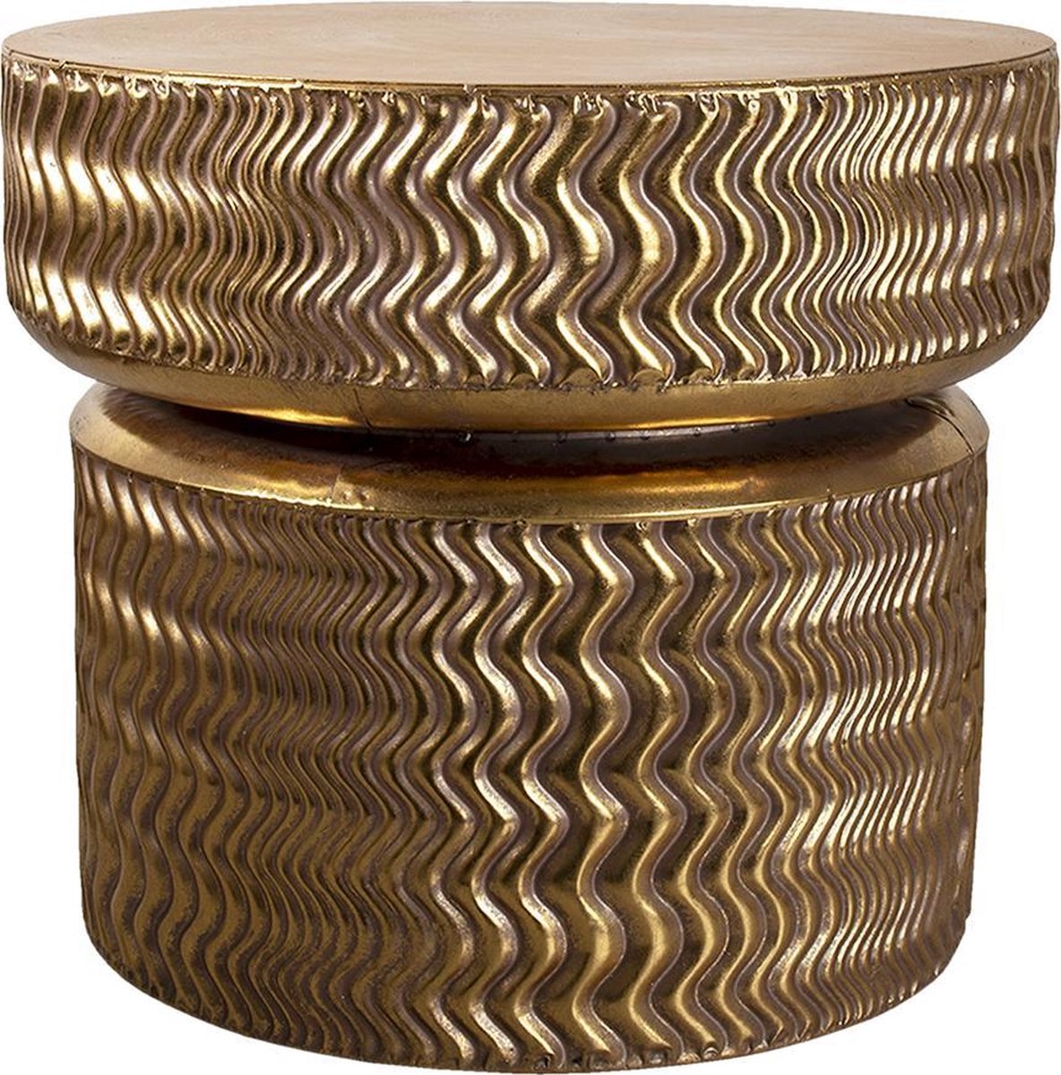 Clayre & Eef e Bijzettafel Ø 58*52 Cm 5y0957 - Goud