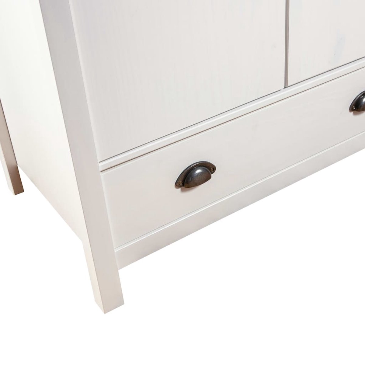 Vidaxl Kledingkast Met 2 Deuren Hill Range 89x50x170 Cm Grenenhout Wit