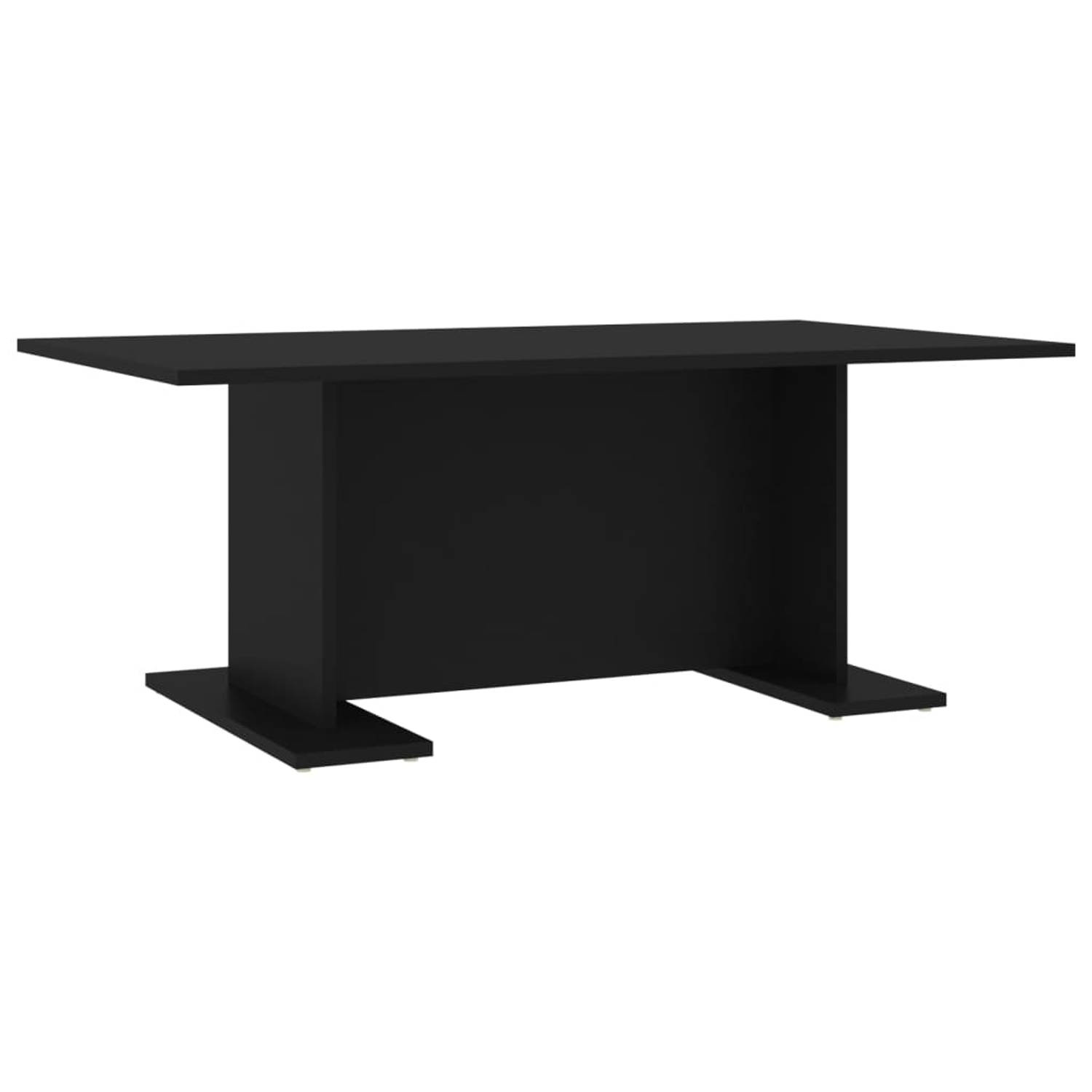 Vidaxl Salontafel 103,5x60x40 Cm Spaanplaat - Zwart