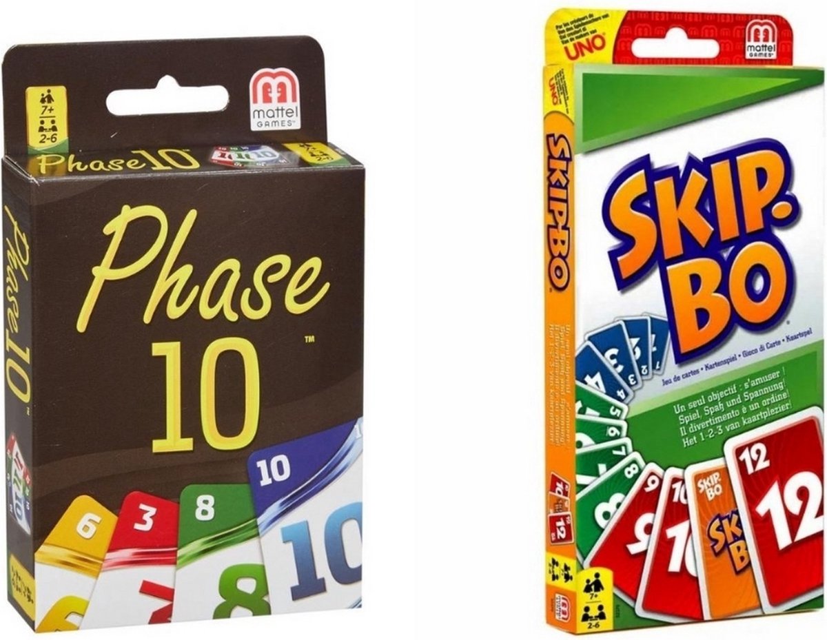 Hasbro Spellenbundel - 2 Stuks - Phase 10 & Skip-bo