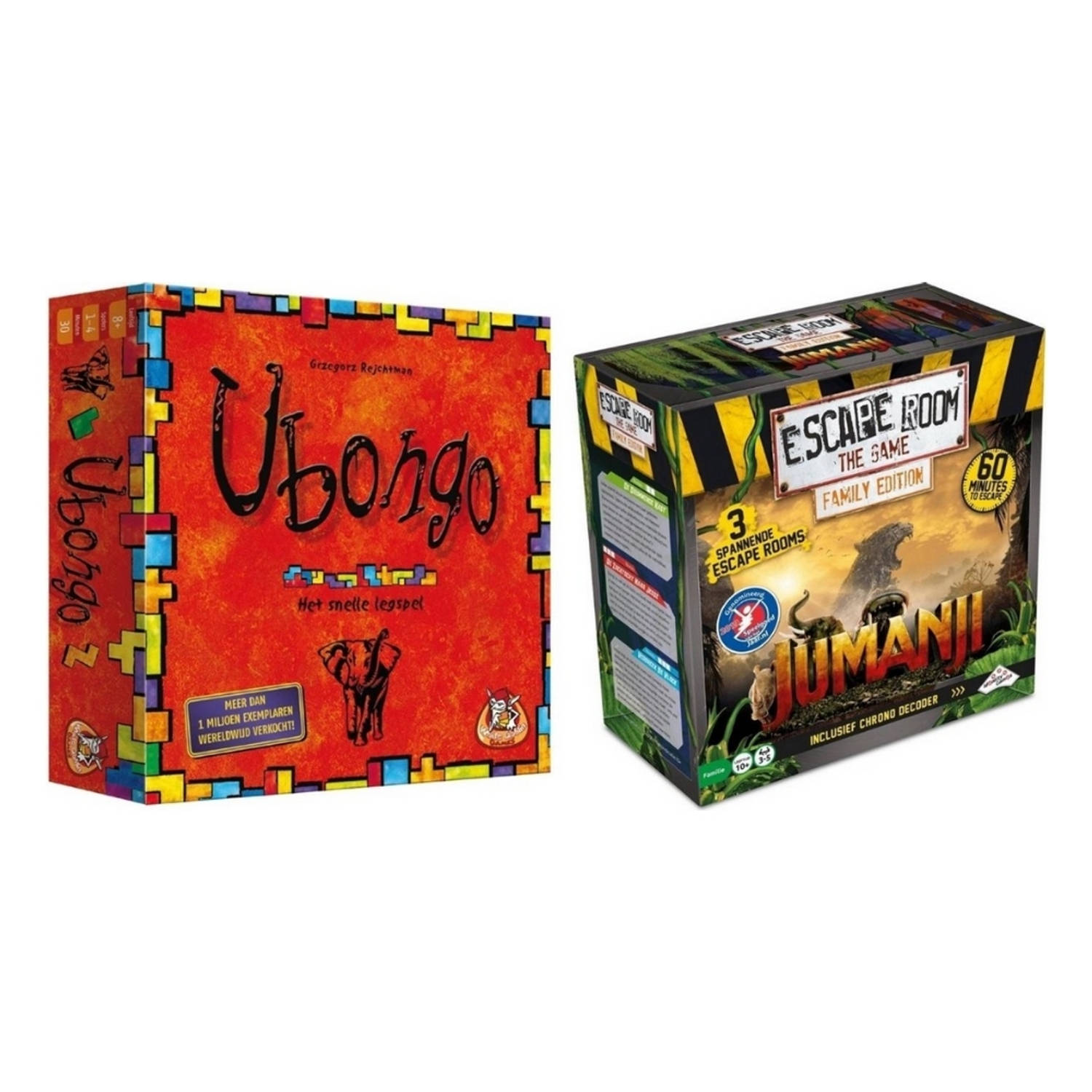 Spellenbundel - 2 Stuks - Ubongo & Escape Room Jumanji