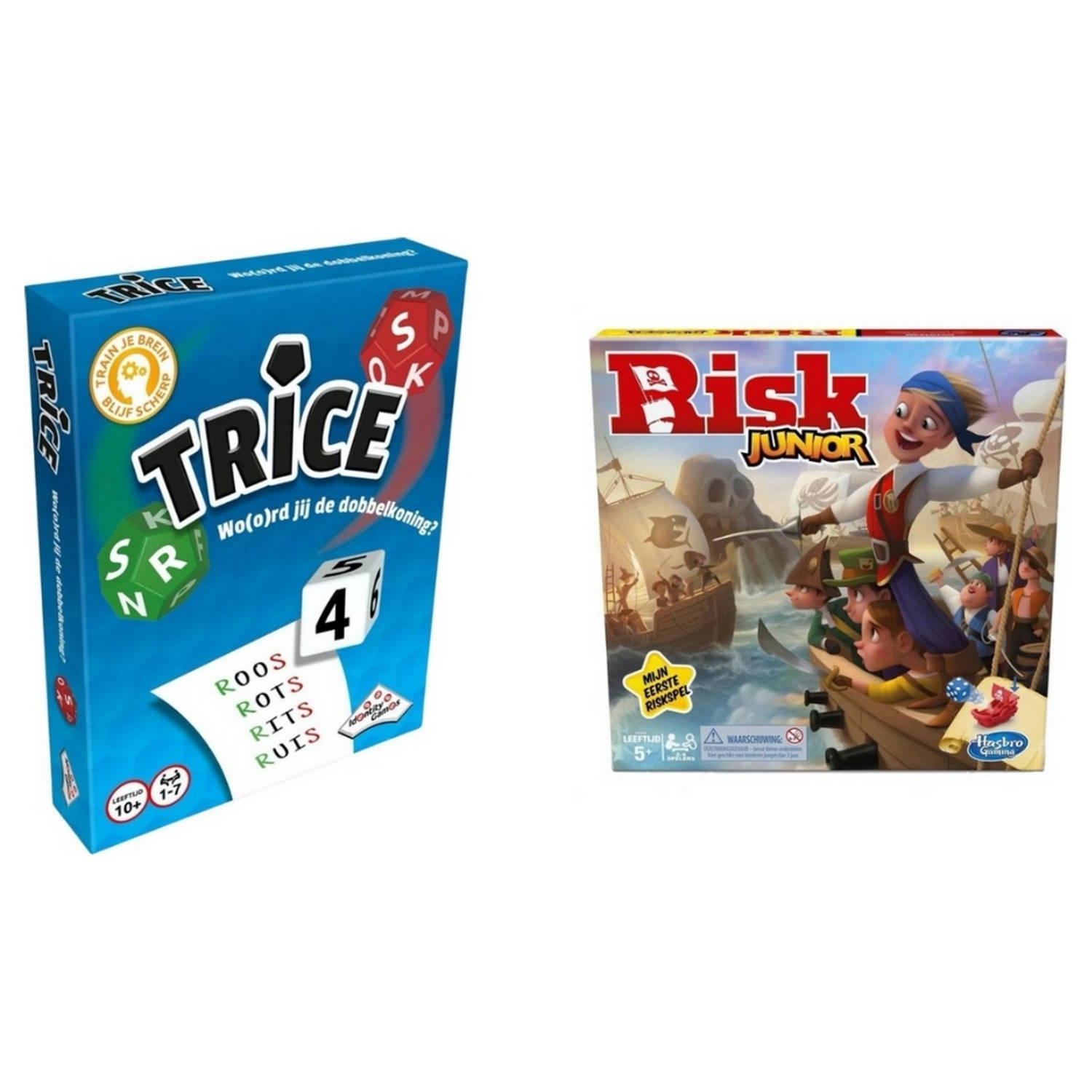 Hasbro Spellenbundel - 2 Stuks - Trice & Risk Junior