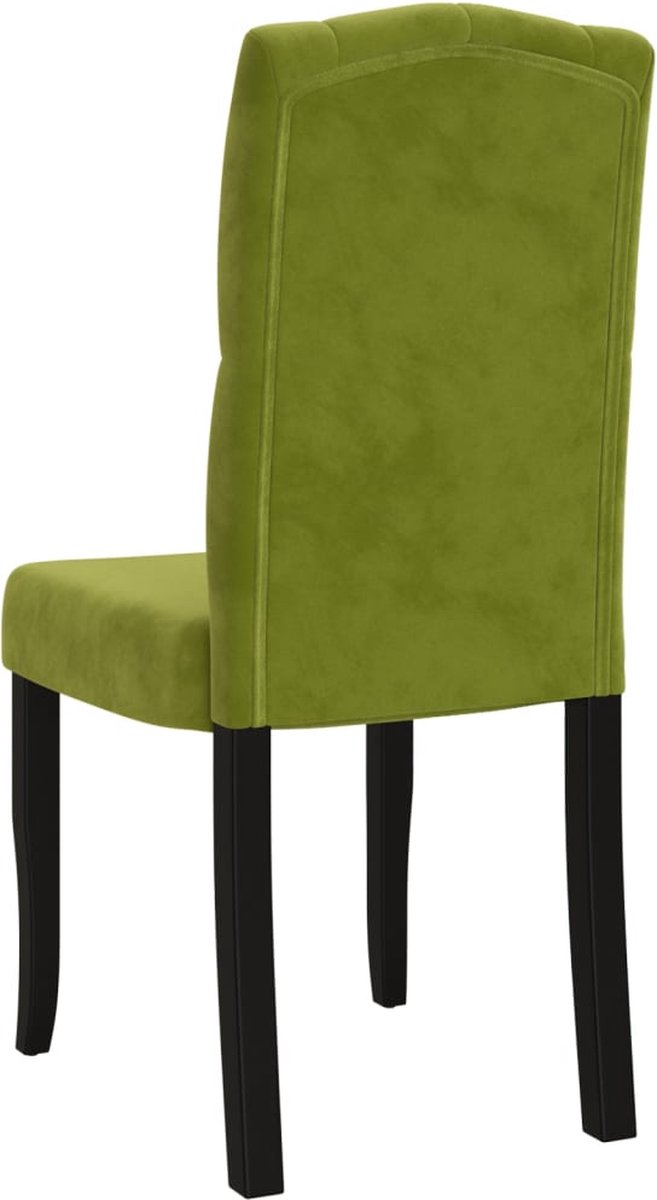 Vidaxl Eetkamerstoelen 4 St Fluweel Licht - Groen