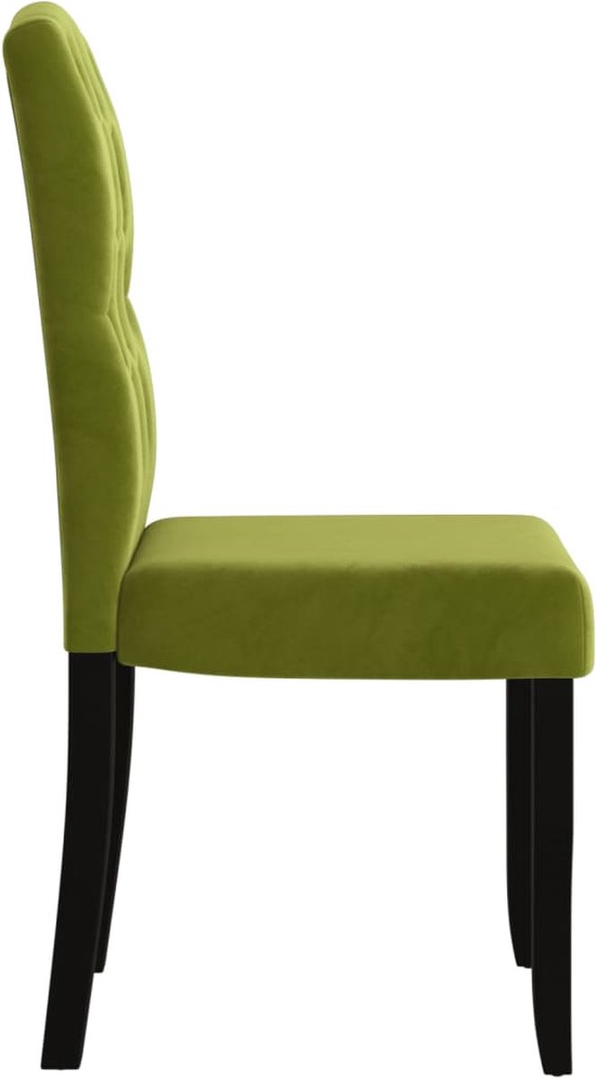 Vidaxl Eetkamerstoelen 4 St Fluweel Licht - Groen