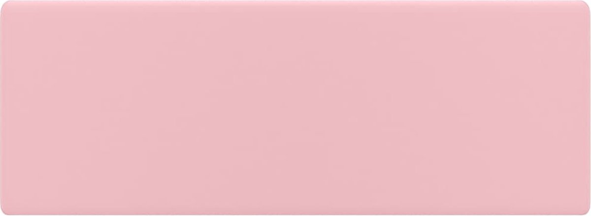Vidaxl Wastafel Met Overloop Vierkant 41x41 Cm Keramiek Mat - Roze