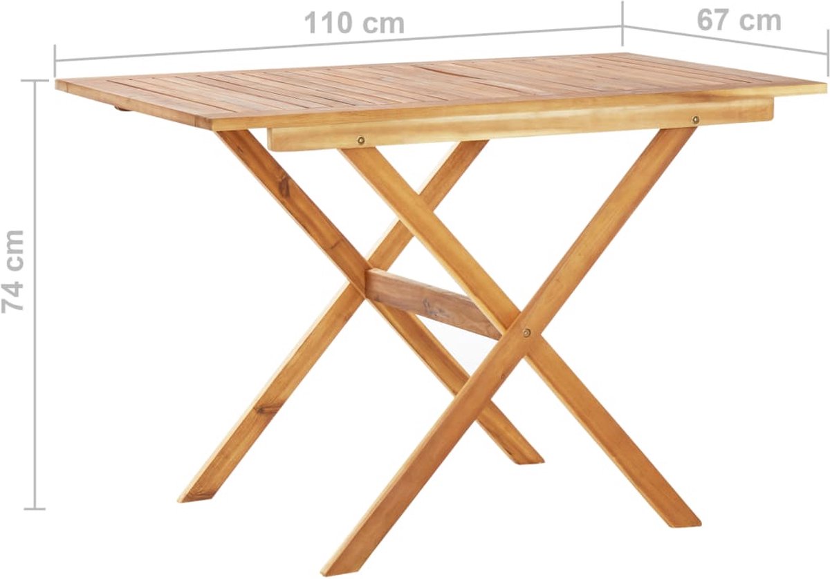 Vidaxl 3-delige Tuinset Poly Rattan En Massief Acaciahout - Zwart