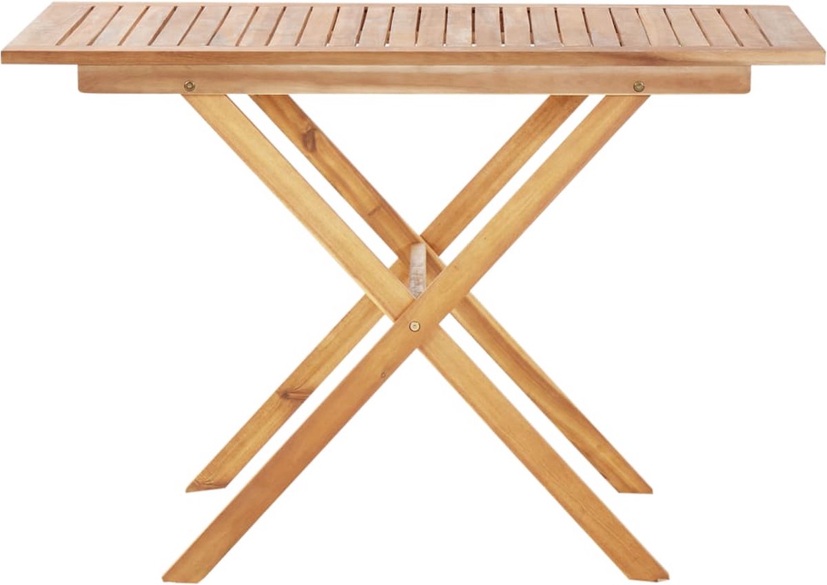 Vidaxl 3-delige Tuinset Poly Rattan En Massief Acaciahout - Zwart