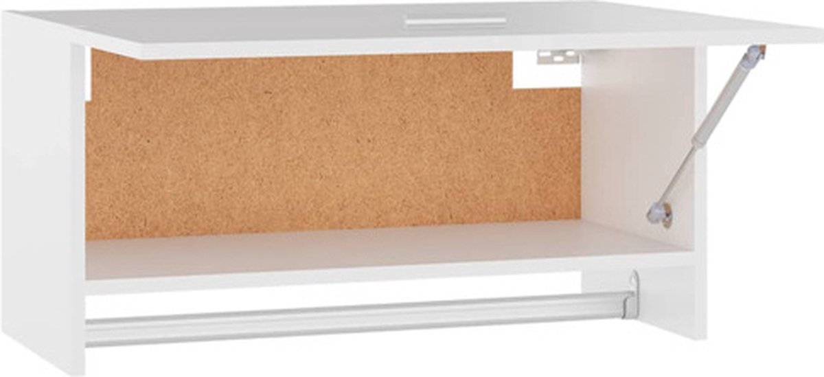 Vidaxl Kledingkast 70x32,5x35 Cm Spaanplaat Wit