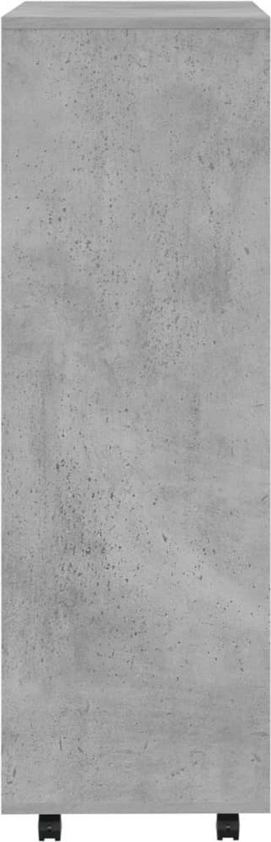 Vidaxl Kledingkast 80x40x110 Cm Spaanplaat Beton - Grijs