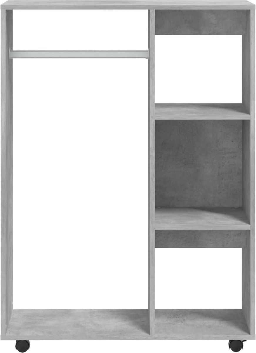 Vidaxl Kledingkast 80x40x110 Cm Spaanplaat Beton - Grijs