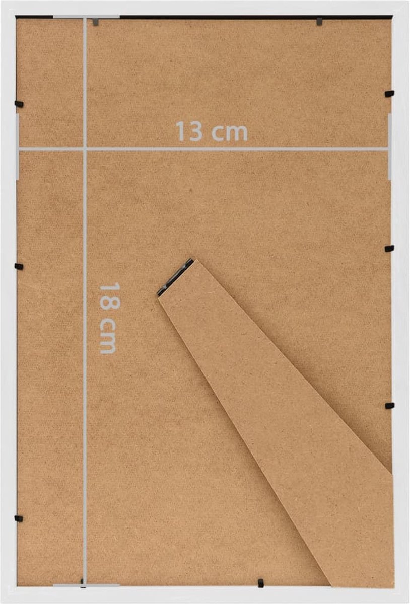 Vidaxl Fotolijsten 5 St Voor Wand Of Tafel 13x18 Cm Mdf Wit