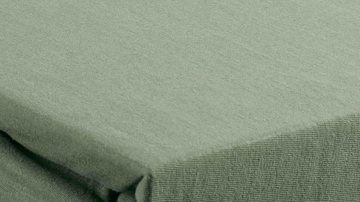 Beddinghouse Jersey Hoeslaken - 100% Gebreide Jersey Katoen - Lits-jumeaux (160x200/220 Cm) - Green - Groen