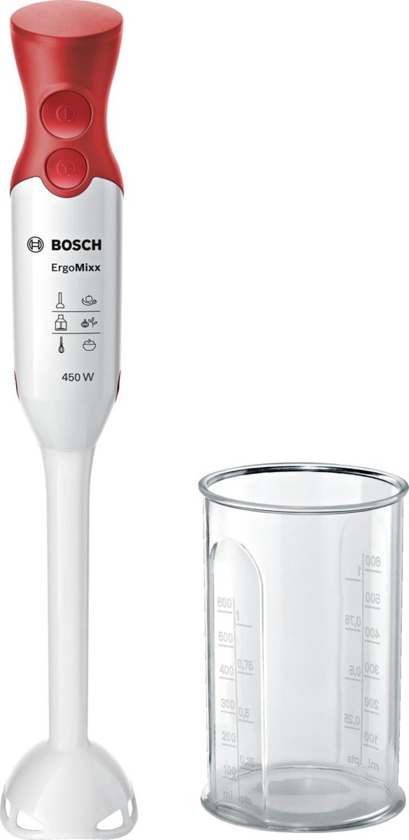 Bosch Staafmixer Msm64010 - Rood